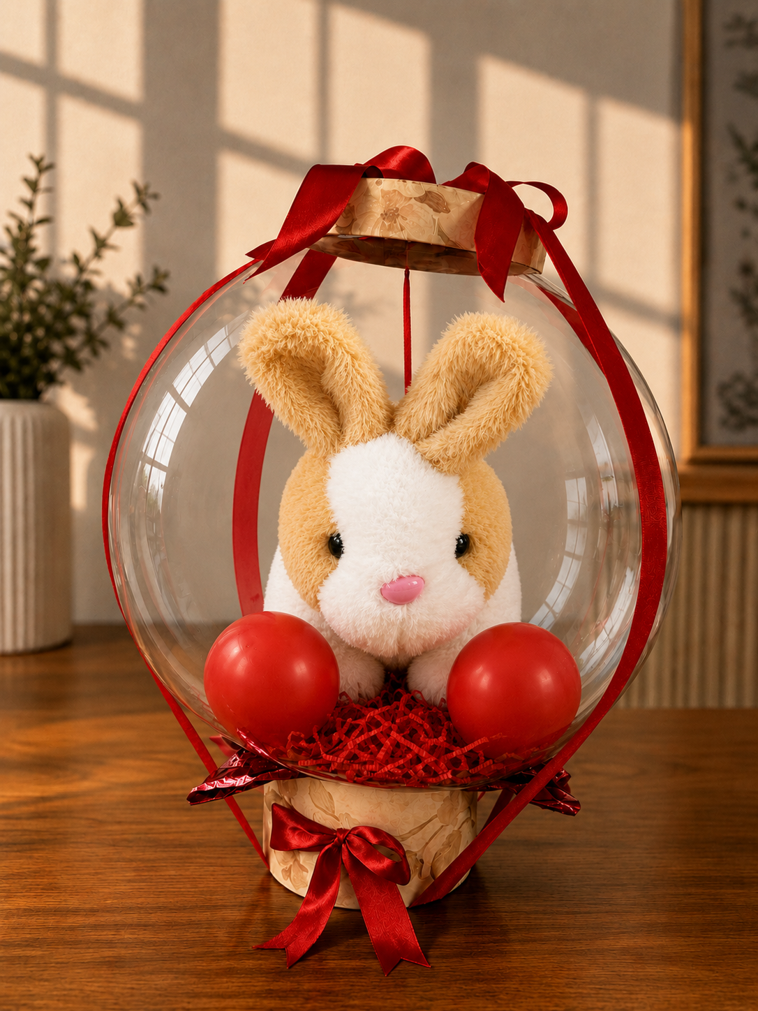 Cute Bunny Balloon Hamper