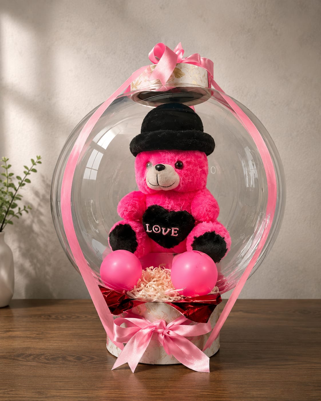 Love Bear Balloon Hamper